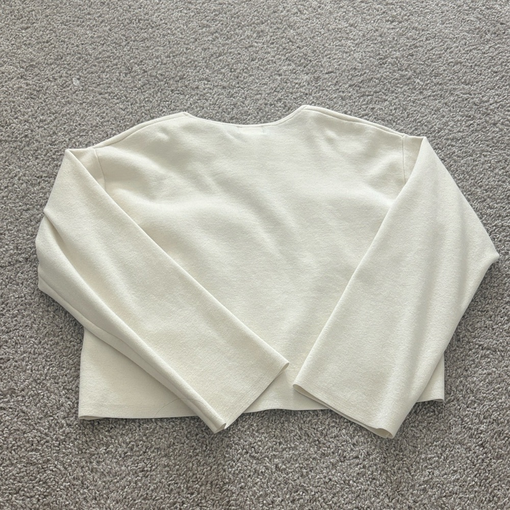 H&M Women's Cream Button-Up Jacket - Picture 2 of 6
